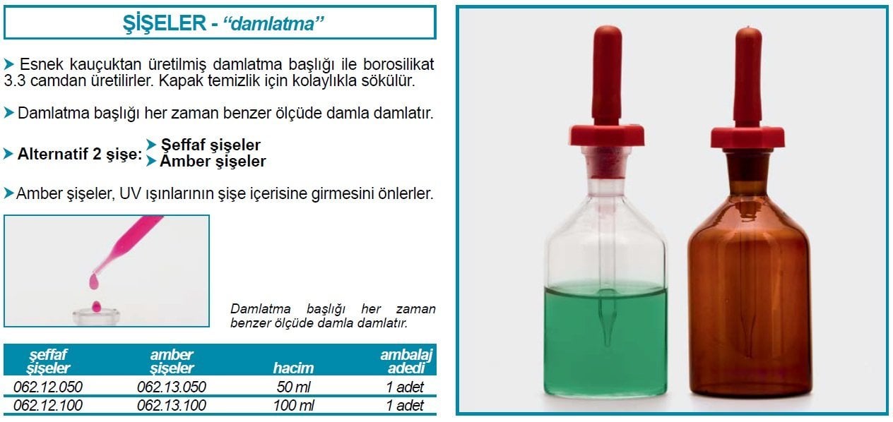 isolab damlatma şişesi